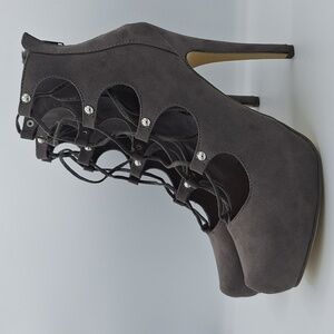 NEW Penny Loves Kenny Lace Up Closed Toe Platform Heels Size - 7.5